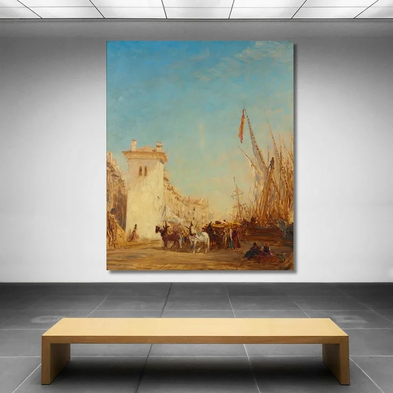 El Muelle Saint-Jean En Marsella Félix Ziem