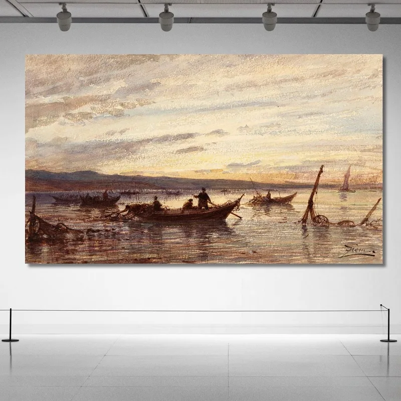 Los Pescadores De Martigues Félix Ziem