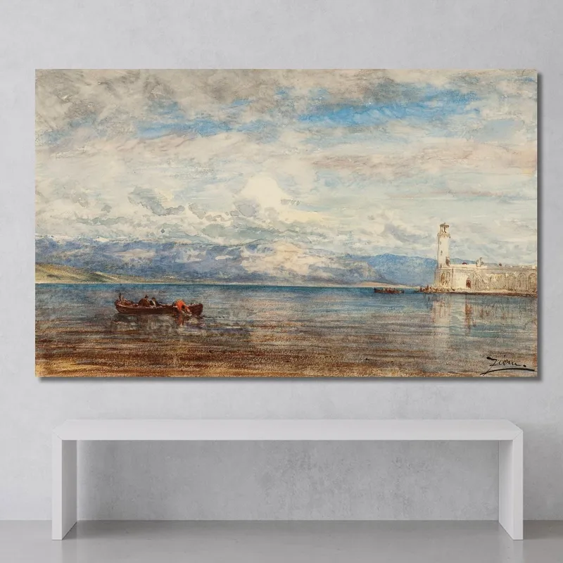 Der Vorhafen Von Martigues Félix Ziem
