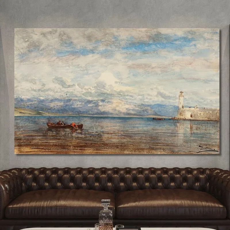 Der Vorhafen Von Martigues Félix Ziem