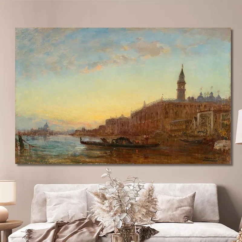 El Gran Canal En Venecia Félix Ziem