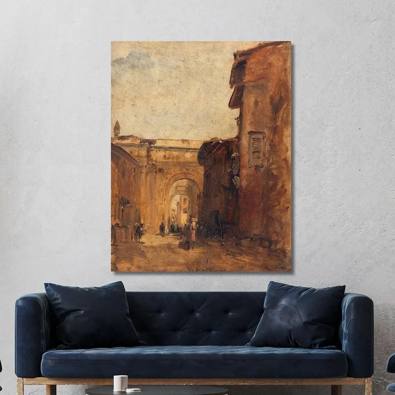 Eine Straße In Florenz Félix Ziem