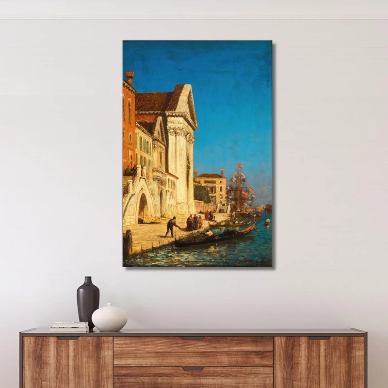 Venecia: Canale Della Giudecca Cerca De La Iglesia De Santa Maria Del Rosario Félix Ziem