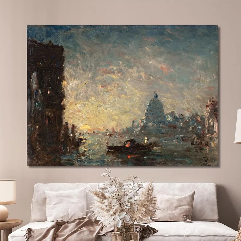 Venice At Sunset Félix Ziem