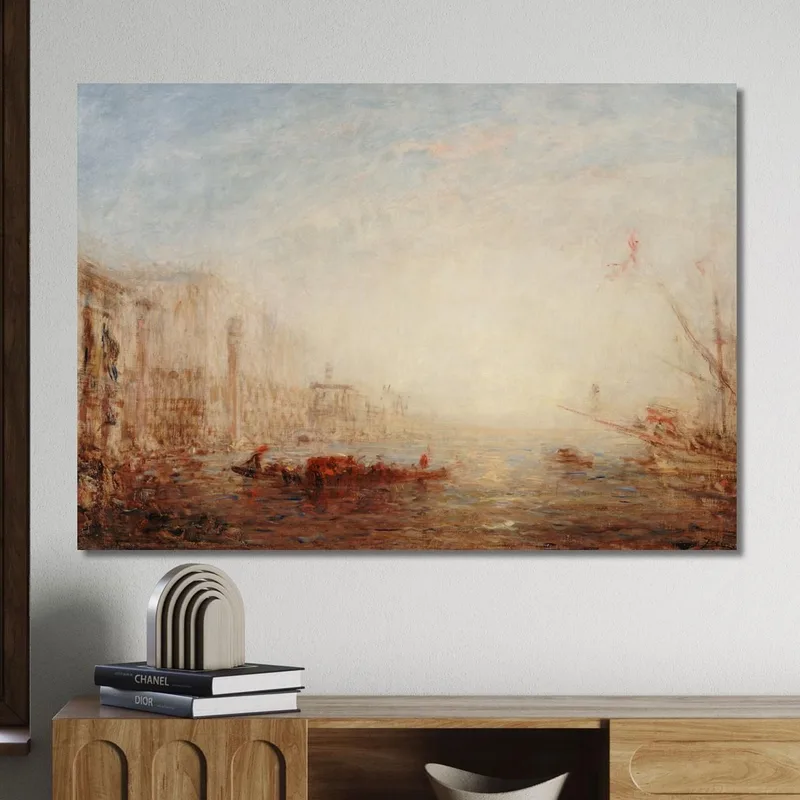 Venise Le Grand Canal Au Soleil Levant Félix Ziem