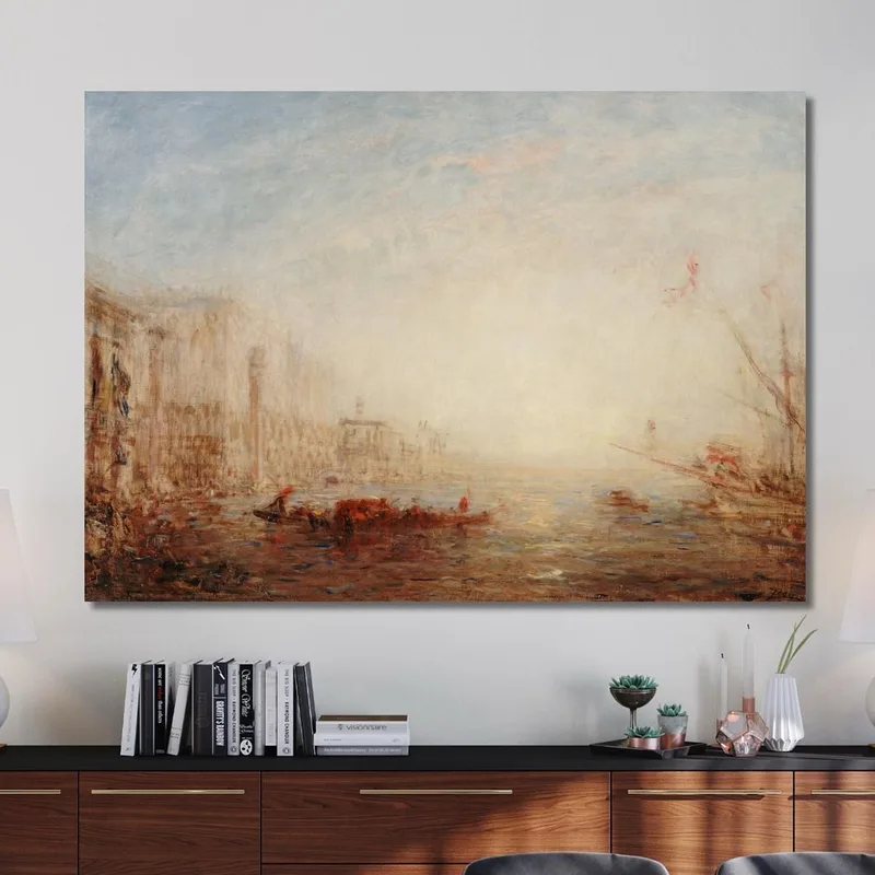 Venise Le Grand Canal Au Soleil Levant Félix Ziem