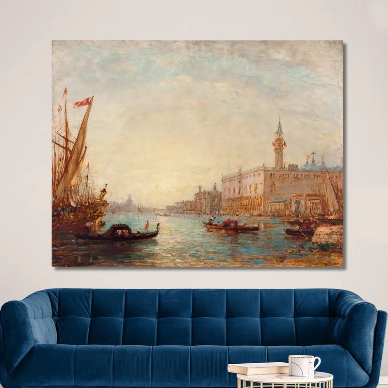 Venice The Doge'S Palace 2 Félix Ziem