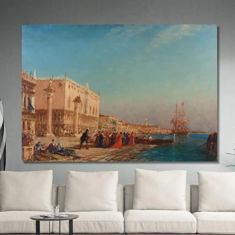 Venedig Der Dogenpalast Félix Ziem