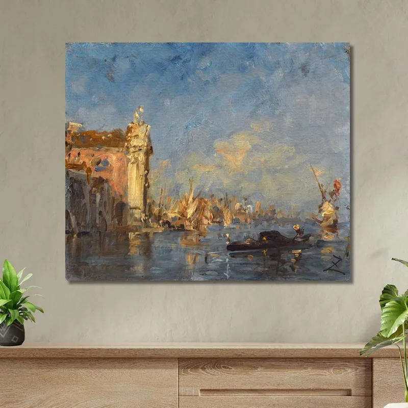 Venedig Die Kirche Der Gesuati Félix Ziem