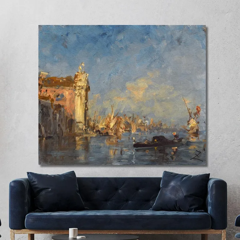Venedig Die Kirche Der Gesuati Félix Ziem