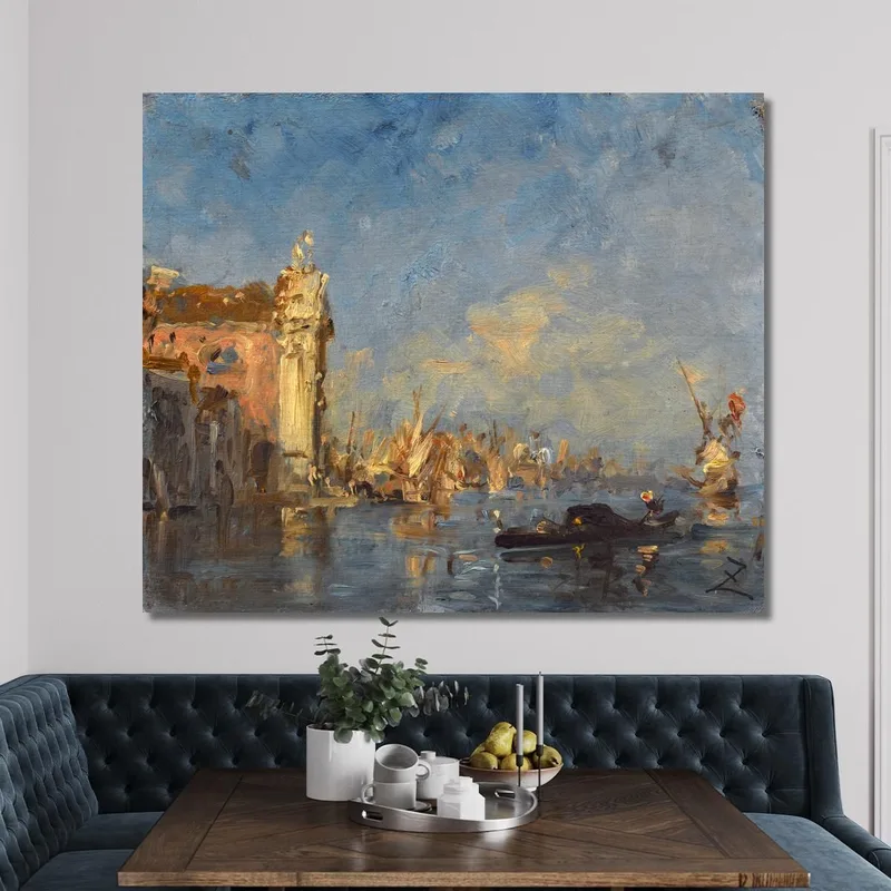 Venedig Die Kirche Der Gesuati Félix Ziem
