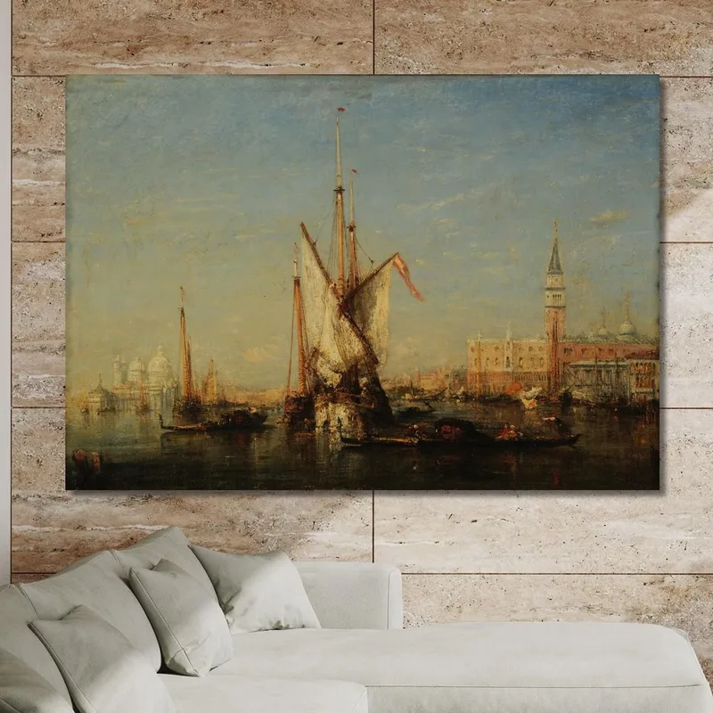 Venecia Vista De San Giorgio Félix Ziem