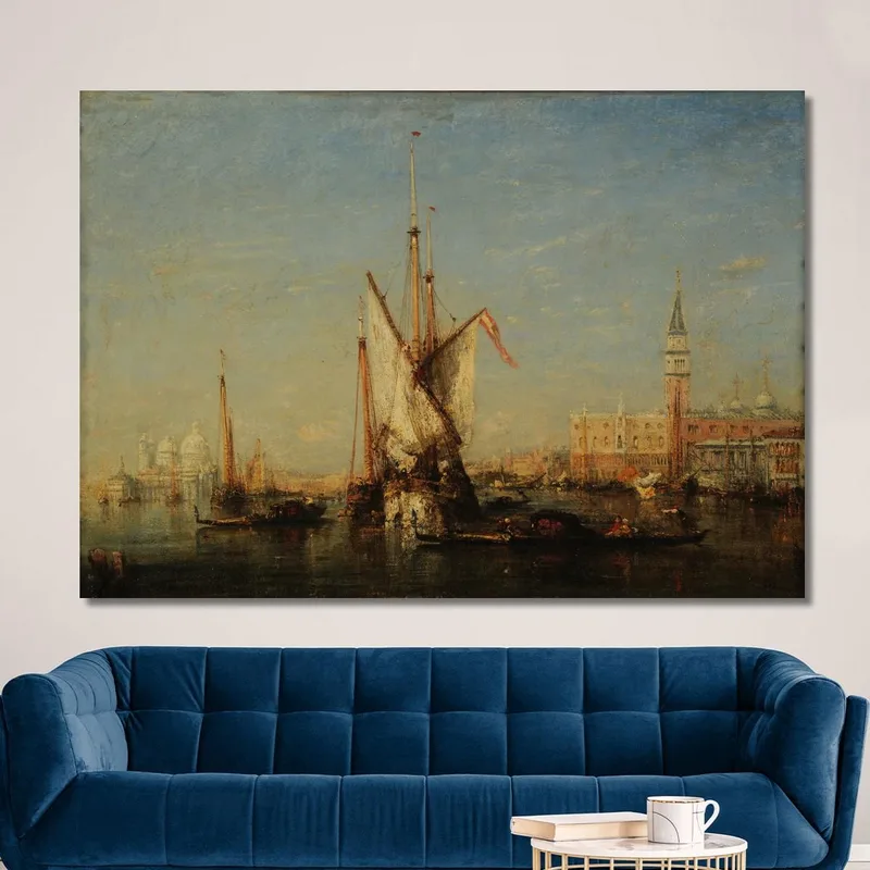 Venecia Vista De San Giorgio Félix Ziem