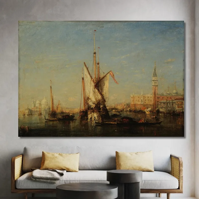 Venecia Vista De San Giorgio Félix Ziem