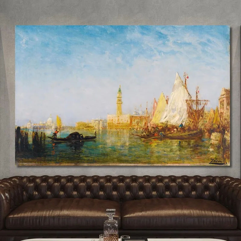Ansicht Von Venedig Mit Dem Dogenpalast Félix Ziem