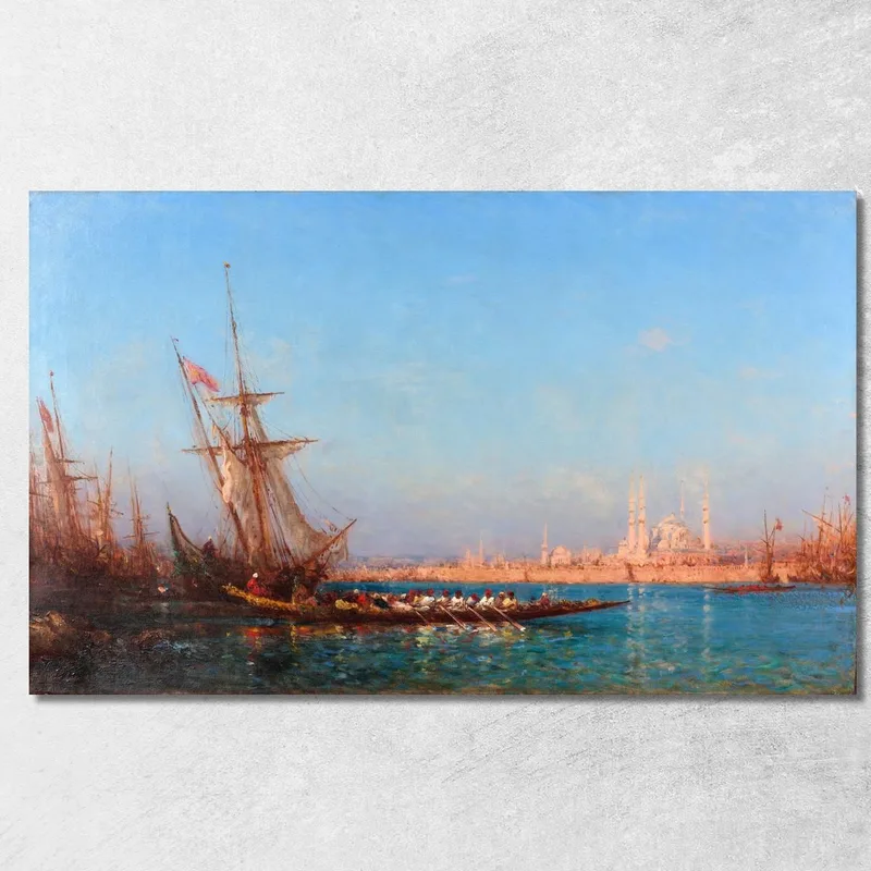 Veduta Di Istanbul Félix Ziem quadro stampa su tela