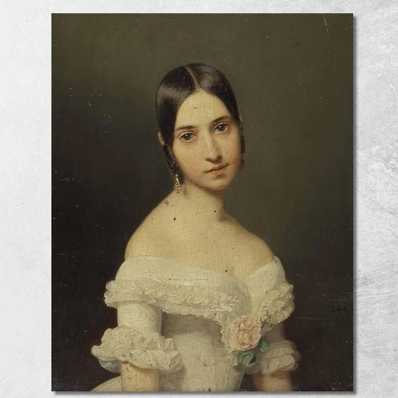 Ritratto Di Una Ragazza Ferdinand Georg Waldmüller quadro stampa su tela