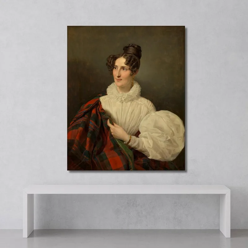Dama Con Vestido Blanco Ferdinand Georg Waldmüller