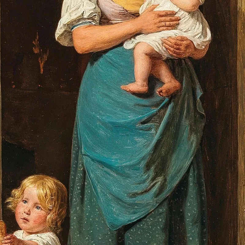 El Niño Bondadoso Y El Mendigo Ferdinand Georg Waldmüller