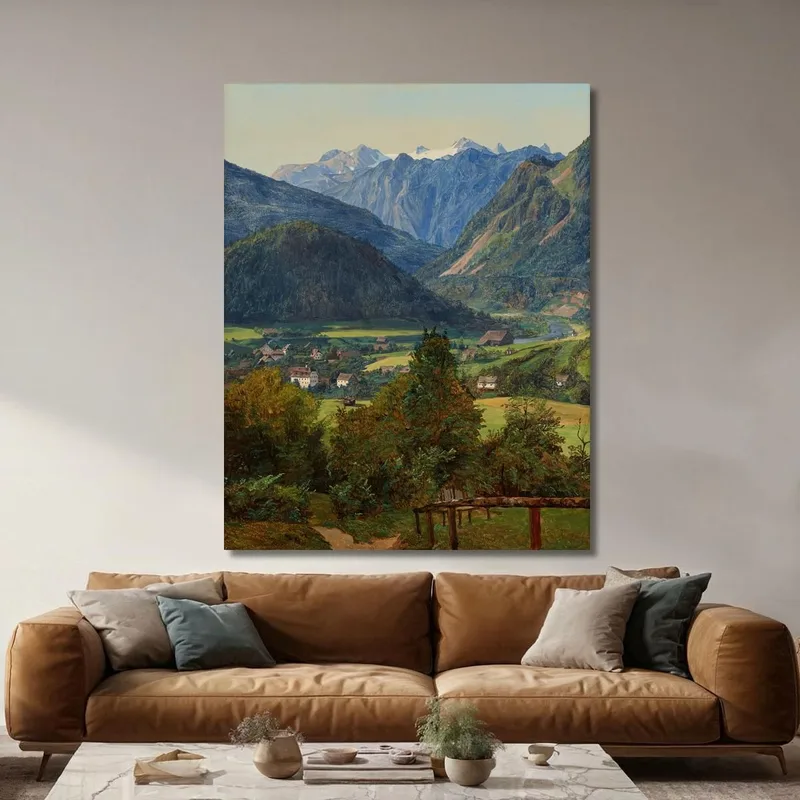 El Dachstein Desde El Sophien-Doppelblick En Ischl Ferdinand Georg Waldmüller