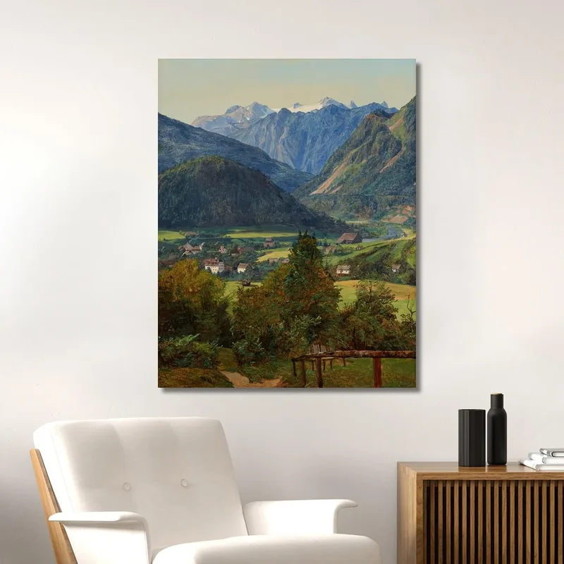 El Dachstein Desde El Sophien-Doppelblick En Ischl Ferdinand Georg Waldmüller