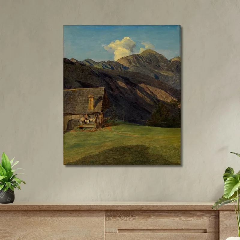 La Cabaña Alpina En Hoisenrad Cerca De Ischl Ferdinand Georg Waldmüller