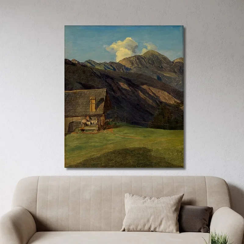 La Cabaña Alpina En Hoisenrad Cerca De Ischl Ferdinand Georg Waldmüller