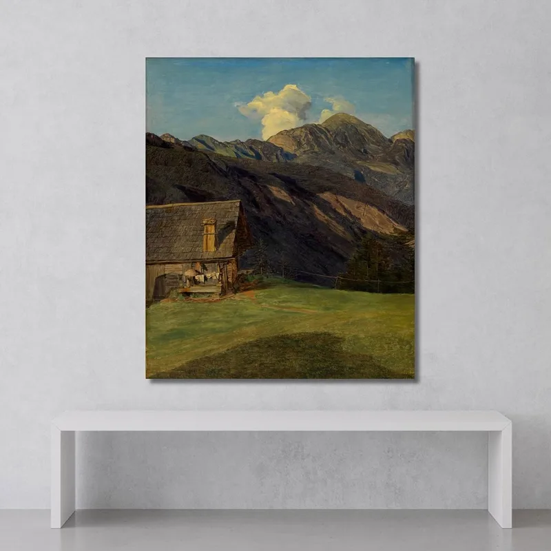La Cabaña Alpina En Hoisenrad Cerca De Ischl Ferdinand Georg Waldmüller