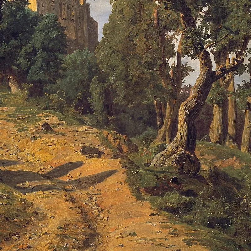 Les Ruines De Liechtenstein Près De Mödling Ferdinand Georg Waldmüller