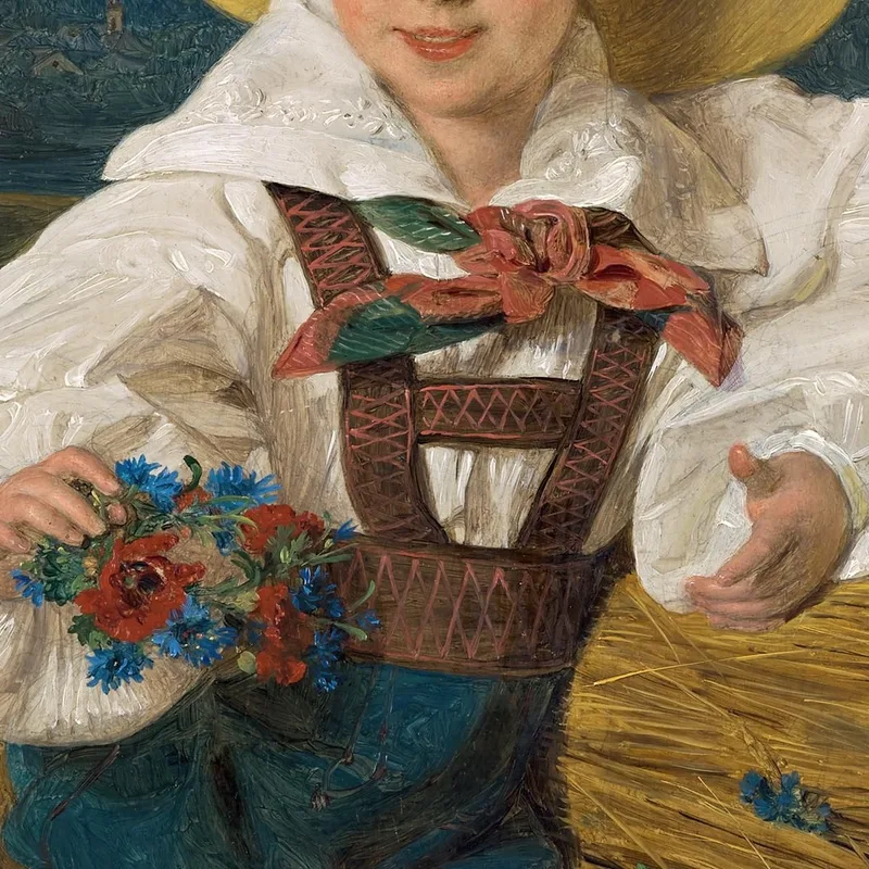 El Conde Demetrius Apraxin De Niño Ante Un Paisaje Montañoso Ferdinand Georg Waldmüller