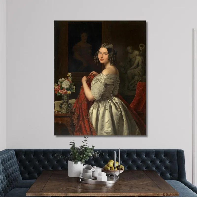 Joven Dama En Su Tocador Ferdinand Georg Waldmüller