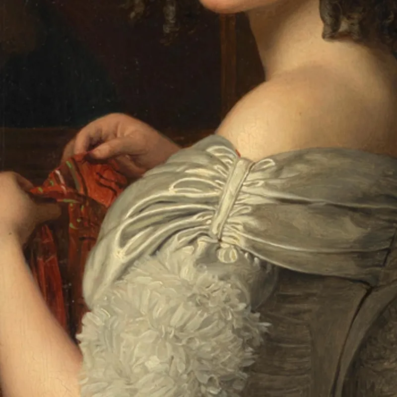 Joven Dama En Su Tocador Ferdinand Georg Waldmüller