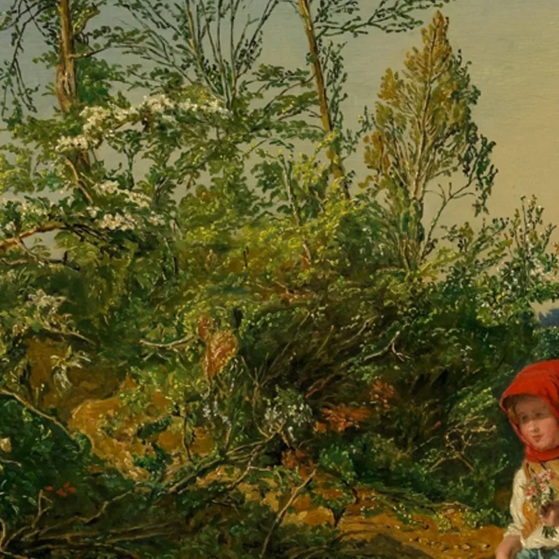 Camino A La Iglesia En Primavera Ferdinand Georg Waldmüller
