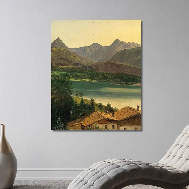 Wolfgangsee Mit Dem Dachsteinmassiv Ferdinand Georg Waldmüller