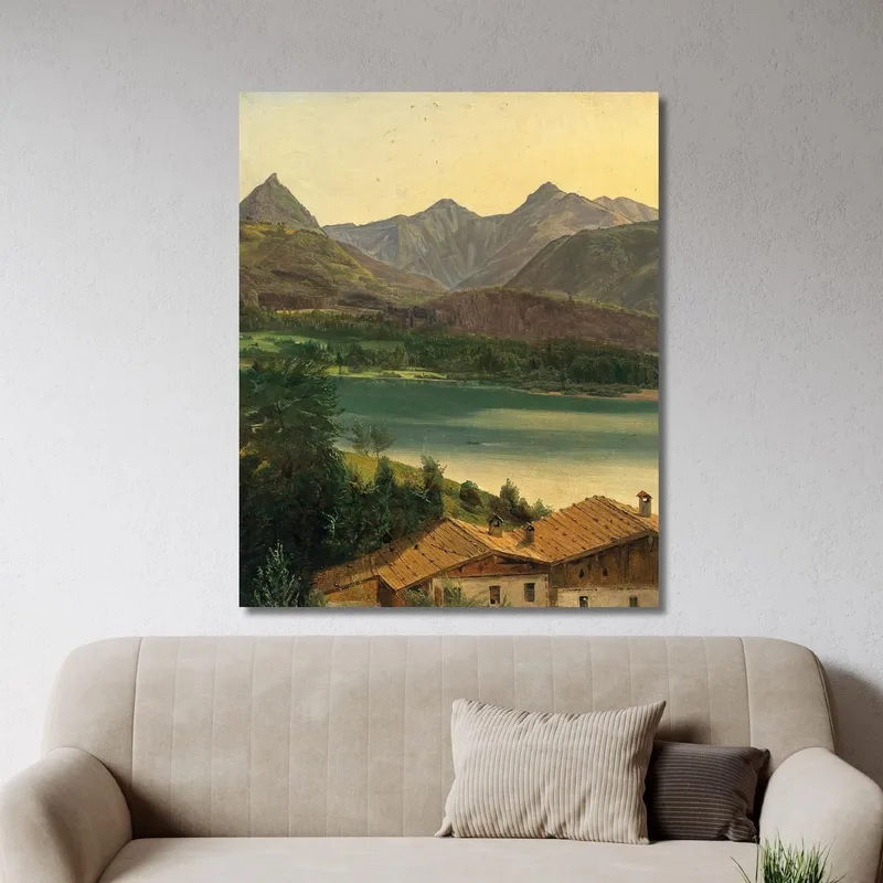 Wolfgangsee Mit Dem Dachsteinmassiv Ferdinand Georg Waldmüller