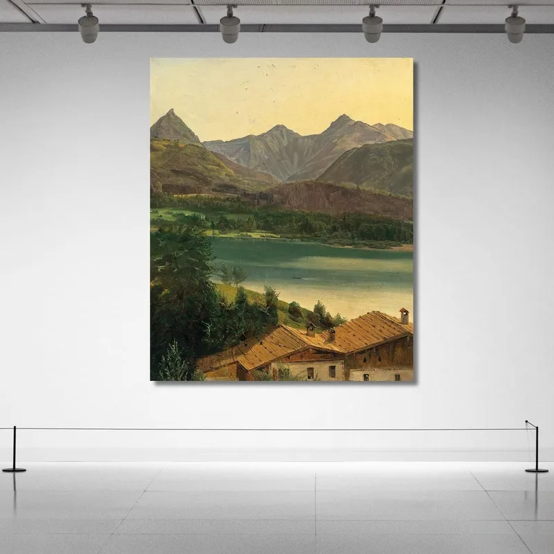 Wolfgangsee Mit Dem Dachsteinmassiv Ferdinand Georg Waldmüller
