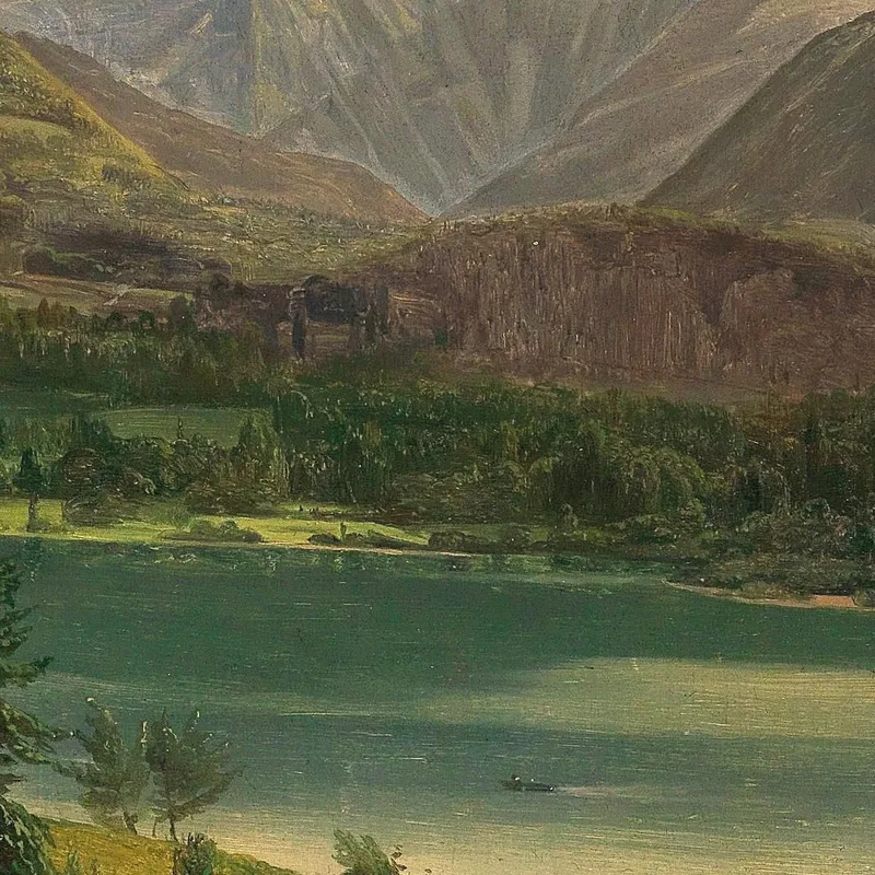 Wolfgangsee Mit Dem Dachsteinmassiv Ferdinand Georg Waldmüller
