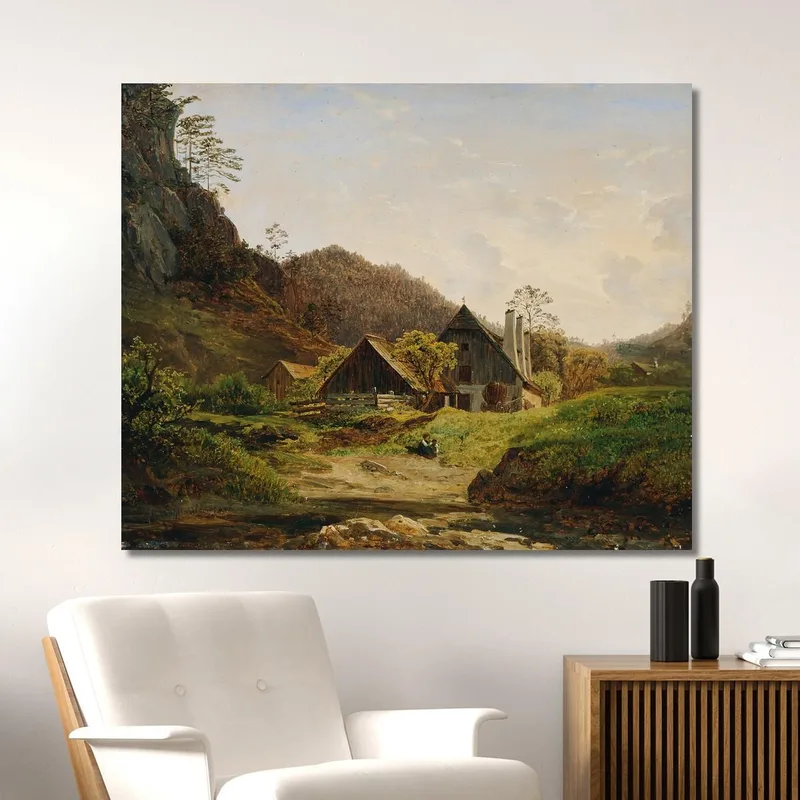 Landschaft Mit Hammerschmiede Ferdinand Georg Waldmüller