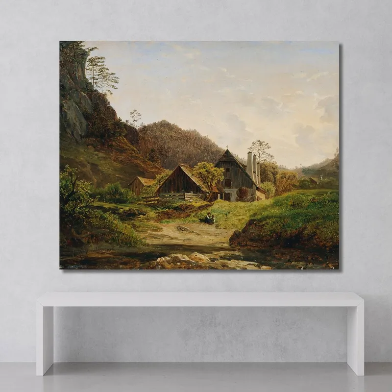 Landschaft Mit Hammerschmiede Ferdinand Georg Waldmüller