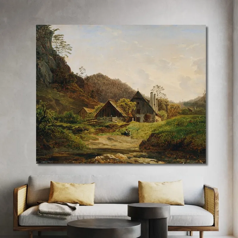 Landschaft Mit Hammerschmiede Ferdinand Georg Waldmüller