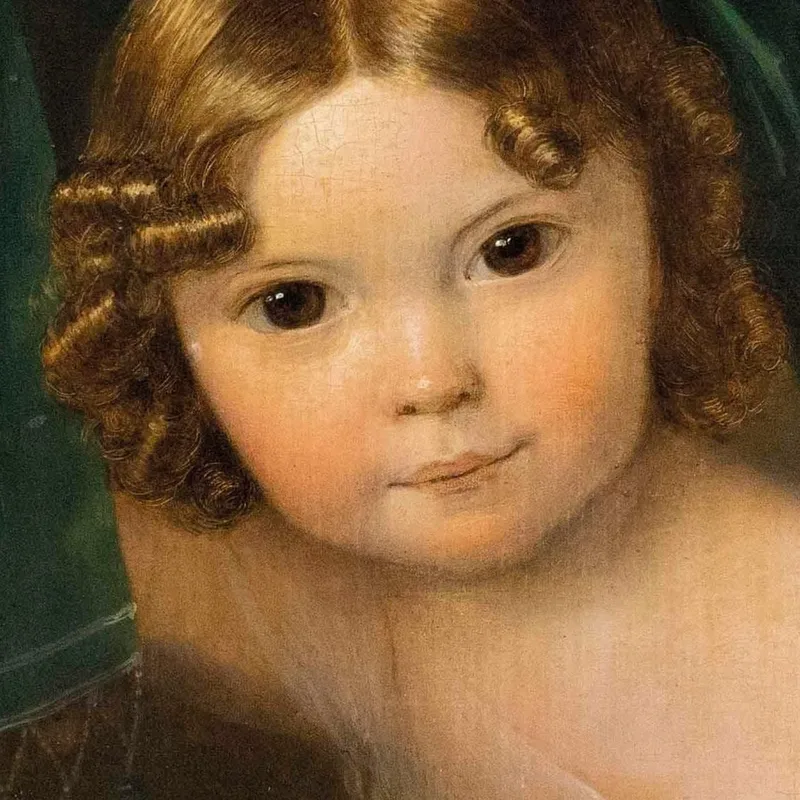 Ragazza Sotto Una Tenda Verde Ferdinand Georg Waldmüller