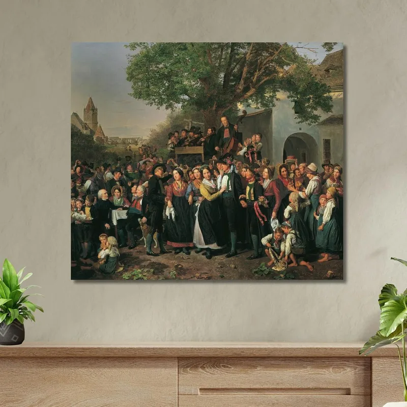 Matrimonio Contadino Della Bassa Austria Ferdinand Georg Waldmüller