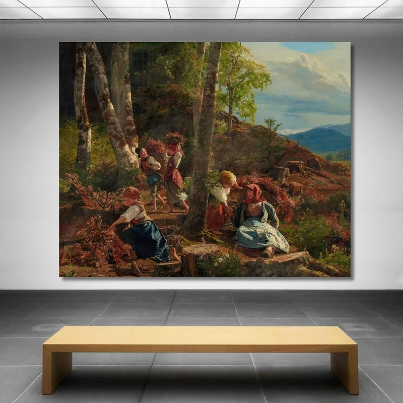 Recolectores De Leña En El Bosque De Viena Ferdinand Georg Waldmüller