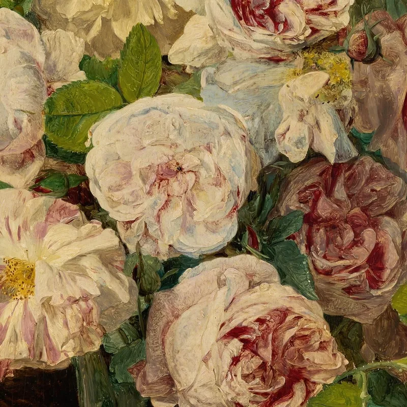 Ramo De Rosas En La Ventana Ferdinand Georg Waldmüller