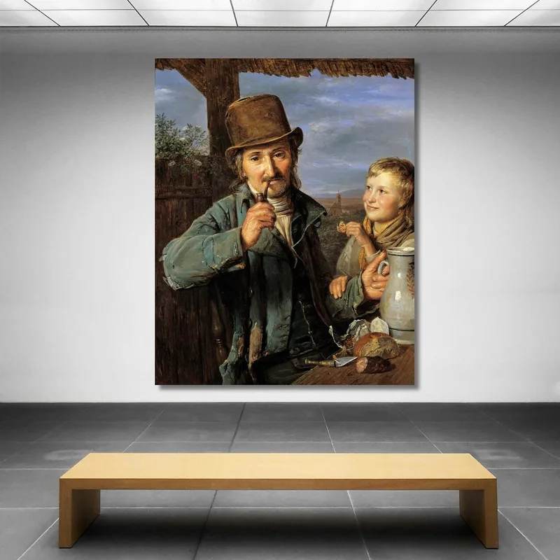 Jornalero Con Su Hijo Ferdinand Georg Waldmüller