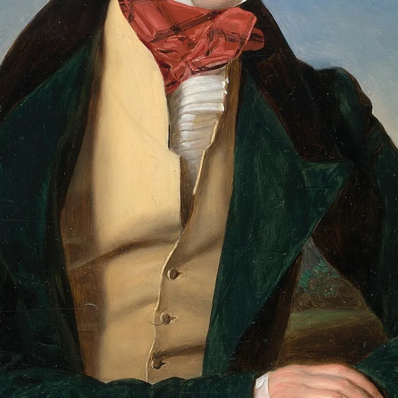 El Actor Maximilian Korn En Un Paisaje Ferdinand Georg Waldmüller
