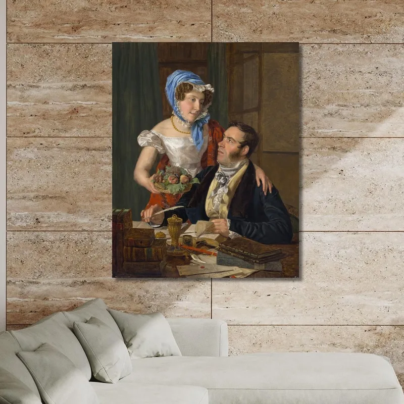 El Cartógrafo Profesor Josef Jüttner Y Su Esposa Ferdinand Georg Waldmüller