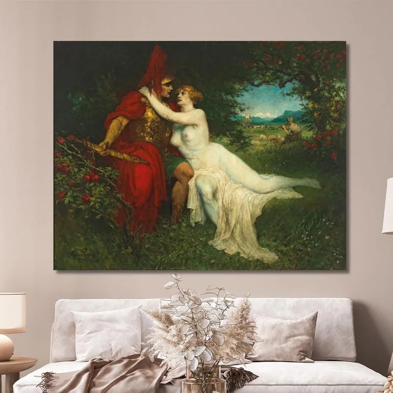 Tannhäuser E Venere Nella Scena Di Venusberg Dall'Opera Di Richard Wagner Ferdinand Leeke