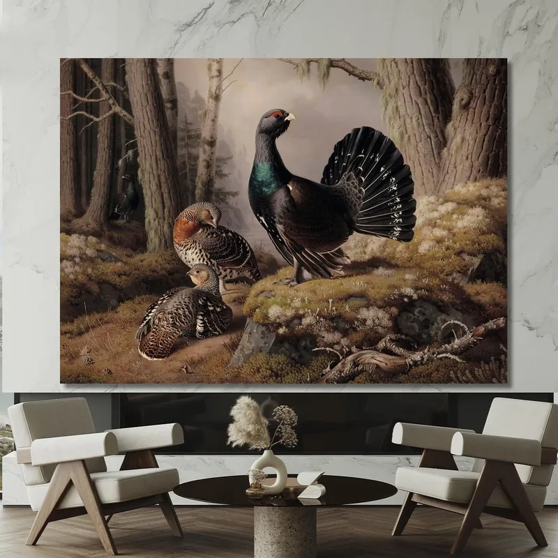 Capercaillies Courting Ferdinand von Wright