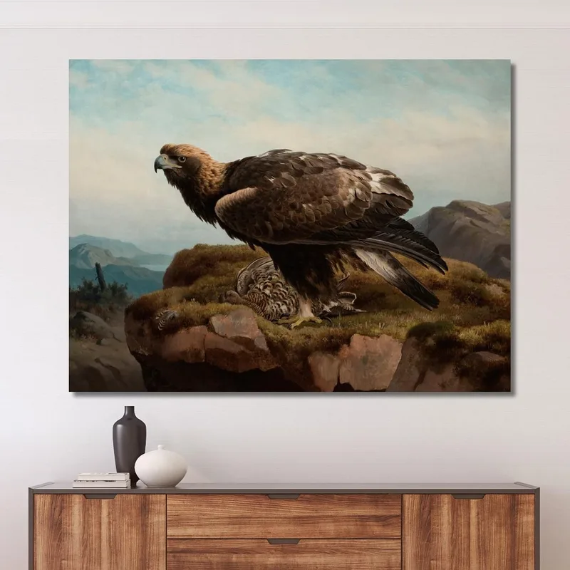 Steinadler An Einer Klippe Ferdinand von Wright